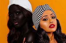nyakim gatwech sudan hitam models ratu berkulit sudanese kegelapan asal legam perhatian putih sukses unik bertubuh mulus mencuri tak okezone