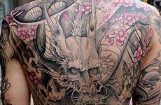 tattoo dragon back tattoos japanese men designs style massive asian western awesome whole breathtaking colored half male piece flowers cuded