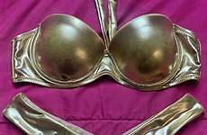 gold bikinis strapless brazillian brazilian unbranded