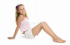 girl floor sit pretty teenage stock depositphotos dreamstime isolated white