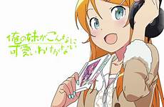 ga kousaka kirino kawaii wake imouto nai ore konna ni headphones anime vector zerochan yande re respond edit konnani disc