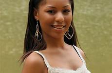 teen african girl american beautiful posing stock lake