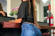 jeans tight girls hot sexy women outfits pants skinny ass brunette beautiful visit hottest instagram selfies