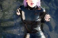 kinky catsuit dipping lustrous