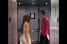 elevator girl hot