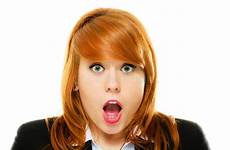 mouth face open shocked woman surprised girl stock expression wide facial eyed shock