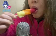 asmr popsicle licking