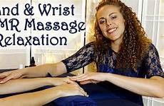 asmr massage hand relaxing
