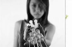 injection asian girl needles holding preview