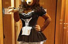 deviantart roomservice furry bear maid fursuits anthro dragon girls costume eurofurence cosplay take lisa