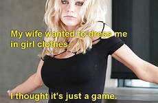 wife captions tg tumblr girl stories sexy becoming outfits caps feminization husband her visit dresses uploaded user