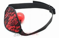 ball gag mouth bondage cover silicone sex 44mm restraints lace adult red women