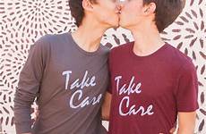gay teen couple couples cute pride guys adorable kiss lgbtq kisses visit promposal