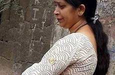 saree aunty sarees backless navel