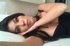 kourtney kardashian sexy fappening thefappening cleavage bed her flashes bikini kim pro ibtimes