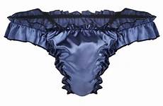 thong panties frilly shiny string women selvedge ruffled satin stringy lolita underwear ladies underpants briefs related