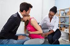 pregnant therapist receiving