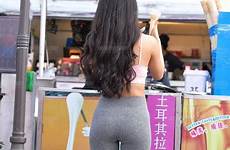 asian legging spandex weibo butts