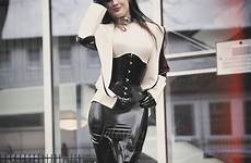 latex corset gloves dress fashion stockings pumps sexy outfits