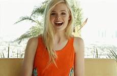 gif blonde elle fanning girl teen cute mythology greek zoo giphy driver gifs animated bought super hollywood sex vogue visit