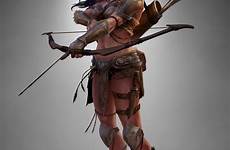 artstation barbarian kriegerin justine cruz weibliche amazonas amazonian rage archer amazonen guerreras