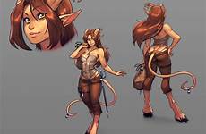 fantasy female oc character girl characters satyr tiefling faun rpg concept dnd dungeons dragons deviantart commission inspiration aasimar tieflings portraits