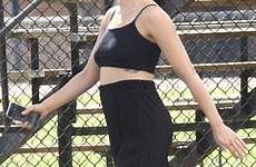 scarlett johansson crop york top skin tiny set high hawtcelebs shows body full trousers waisted some comedy dailymail her arrives