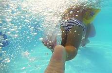 swimming pool underwater girl shot baby