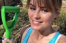 rhian sugden instagram dimmock charlie post her garden cleavage sultry ample off health mail daily model herself wednesday compared coronavirus