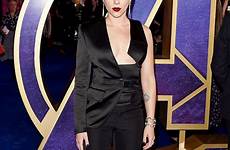 scarlett johansson slip nip endgame risked plunging braless risks daring wireimage