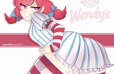 wendy wendys anime girl smug food fast lewd loli ravioli mascot sexy fanart deviantart meme character manga don thicc funny
