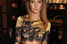 millie mackintosh braless nipples jumpsuit lacy express getty flashes goes she