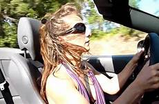 hot girl driving fast mom ferrari carla