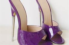 high stiletto mules heel very slides uk5 patent colours sizes metal custom eu36 sandals 18cm uk3 strappy fetish sexy
