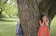 seek hide playing girls tree two games children india person stock while lifestyle