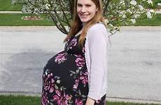 twins weeks pregnant 39 pregnancy bump week belly big huge twin maternity girl dress girls 2nd uploaded user vintage