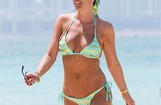 danielle lloyd spain bikini beach sexy story aznude holiday while shows figure off her gotceleb hawtcelebs