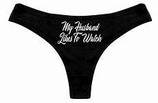 husband panties likes wife cuckold hotwife hot sexy thong party bachelorette bridal womens gift