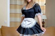 maid maids outfit sissy suspenders