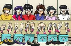 tickle interrogation deviantart pierrot bad ranma crew torture tickling anime ticklish foot time group