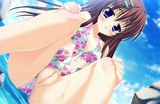 omorashi swimsuit anime bikini peeing cute aside imouto uncensored small hair female young edit respond deletion flag options rule omoorg