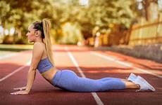 yoga pants leggings women fitness blonde model ponytail wallpaper depth field wallhere hd wallpapers