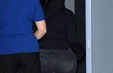 kardashian kim jeans lax booty airport la arrives angeles los international april gotceleb post back celebmafia