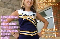 captions tg cheerleader feminization