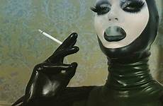 latex rubber smoking hood mask queen girl catsuit tumblr fashion connectsport gemerkt von outfit girls