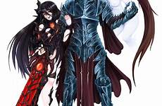 monster girl encyclopedia sword cursed armor living demon wiki original danbooru drawn female resized source donmai