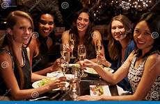 restaurant group friends female enjoying meal preview