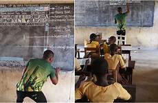 teacher ghana blackboard ms word indian computer drawing school viral teaches firm computers went gifts real after