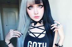 goth gothic girls sexy emo hair hot dark cute lolita split pastel fashion ebaumsworld style punk grunge alternative colors beauty