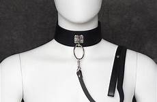 collar bdsm bondage leash sex slave neck fetish dress leather toys rings chains steel store restraints previous make adult